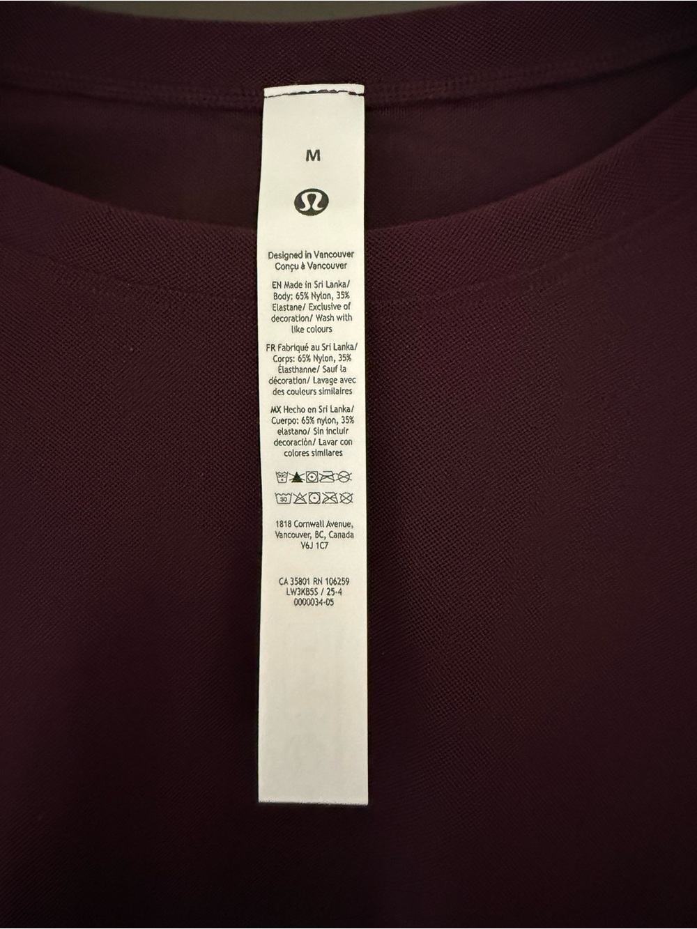 lululemon Mesh Ruched Long Sleeve Top Black Plum Purple NWT New Sheer Medium M - Picture 3 of 5